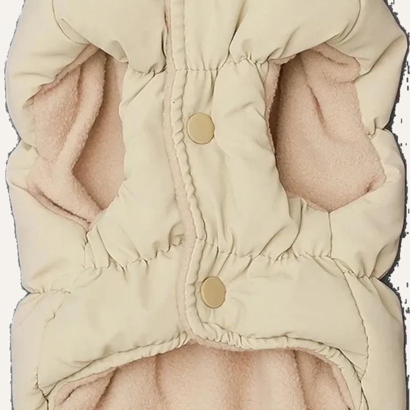 Soft Padded Winter Dog Coat – detail view 3