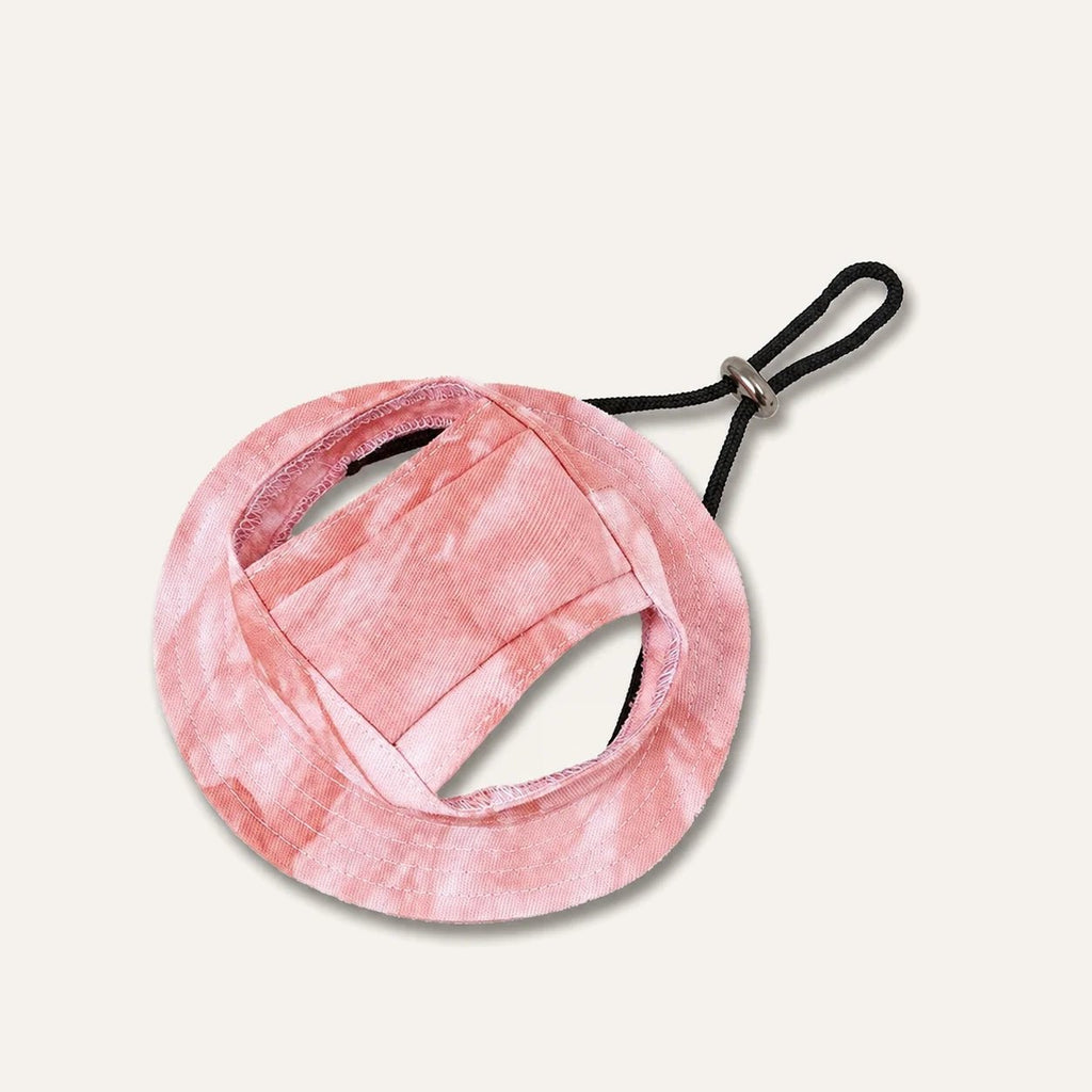 Adjustable Dog Sun Hat in Pink