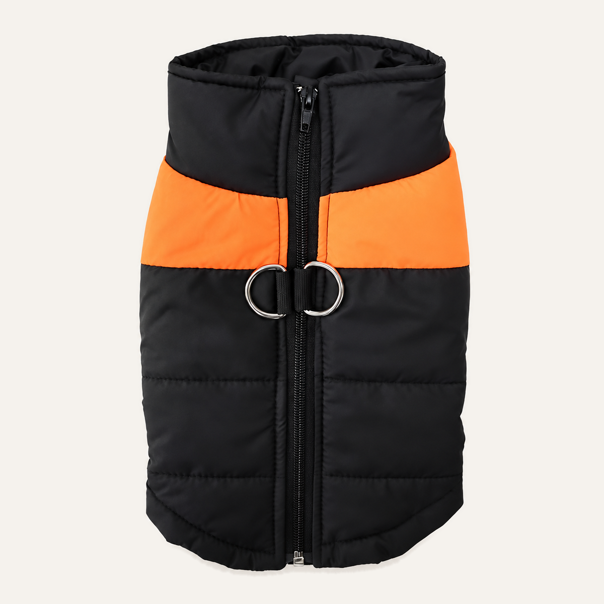 Water-Resistant Padded Dog Vest in Orange